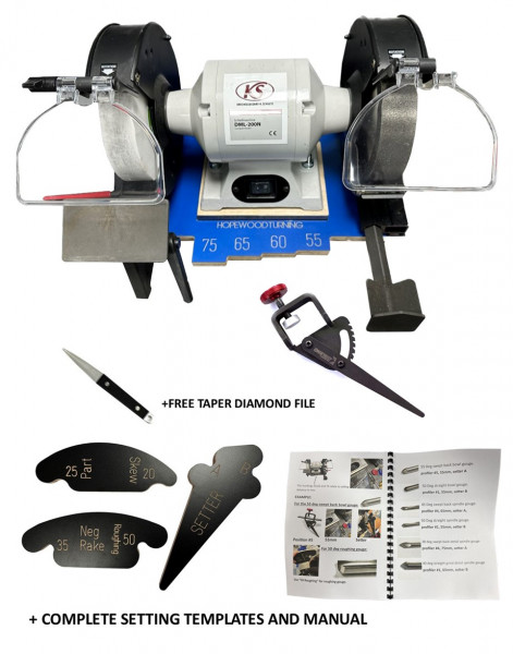 Complete KS grinder inc station and wolverine jig and profiler INC setting tools and manual